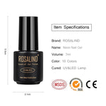 ROSALIND Neon Gel Polish varnishes Hybrid Nails For Manicure 7ML Semi Permanent Soak off Primer Base Top Coat Gel Nail Polish