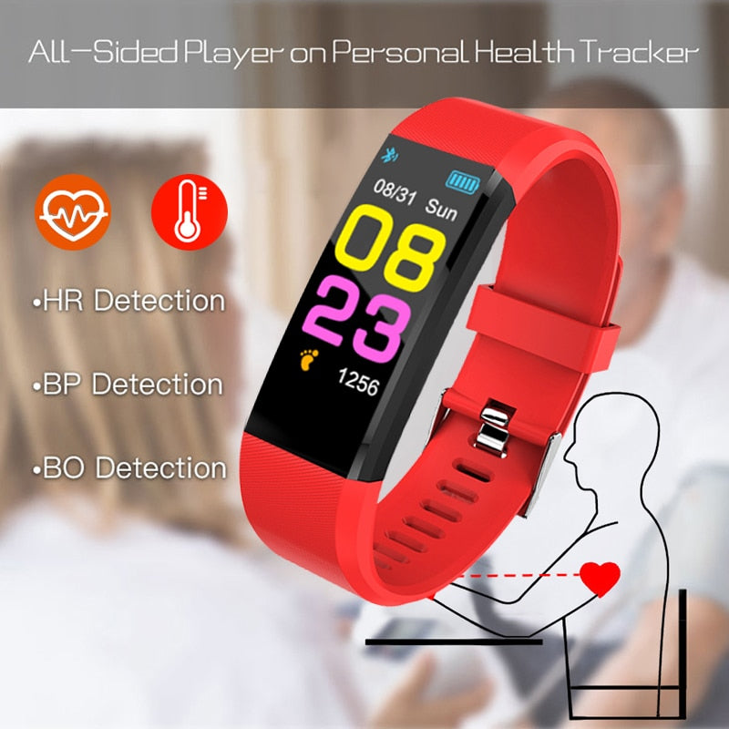 2019 New Smart Watch Men Women Heart Rate Monitor Blood Pressure Fitness Tracker Smartwatch Sport Watch for ios android +BOX