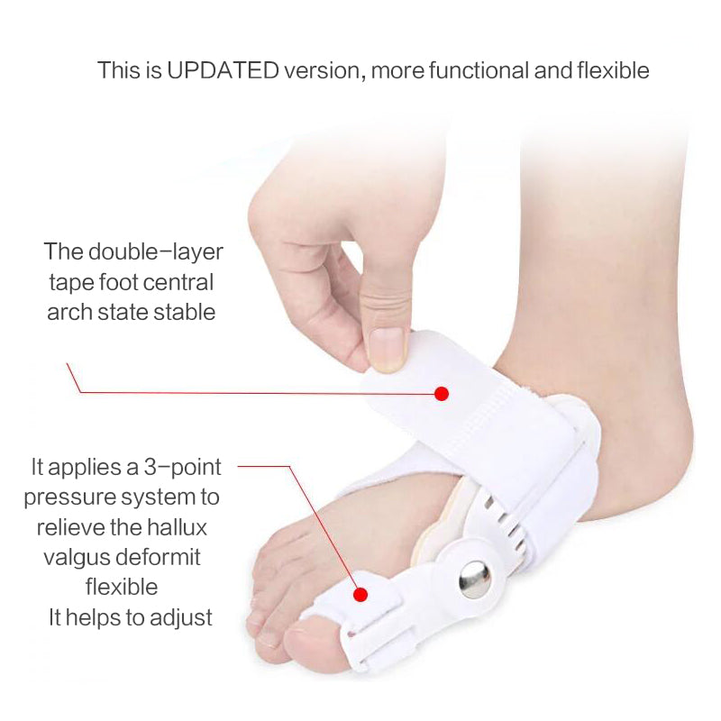 1Pair=2Pcs Bunion Protector Feet Care Orthotics Pedicure Tool Hallux Valgus Corrector Orthopedic Adjuster Bunion Foot Massager